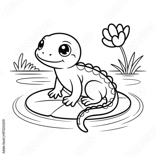 A simple line drawing of a woman holding a cat and a flower isolated on white background, Vector