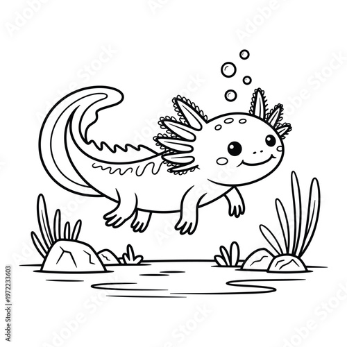 A curious baby chick explores the world around it isolated on white background, Vector