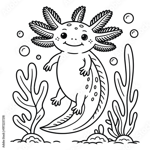 A cartoon bird sitting on a branch with a surprised expression isolated on white background, Vector