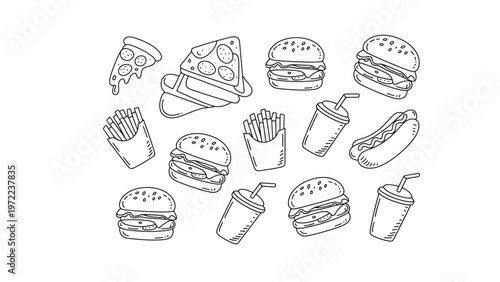 Assorted colorful cartoon-style icons depicting various household pets and animals Vector