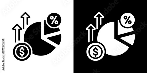 Margin Icon Set Vector Collection Isolated In Black And White