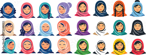 Diverse Women Portraits – International Women’s Day Vector Icon Set
