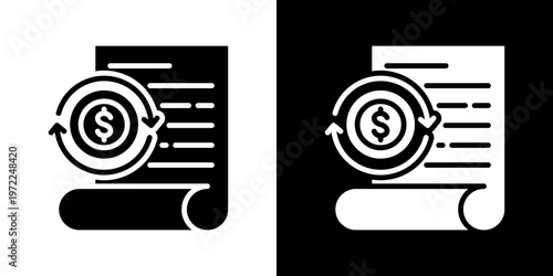 Roi Icon Set Vector Collection Isolated In Black And White