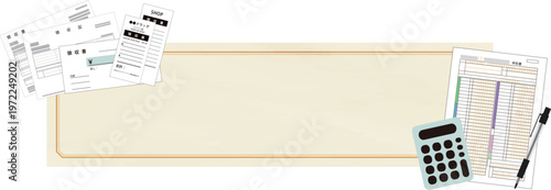 確定申告のイメージバナーイラスト