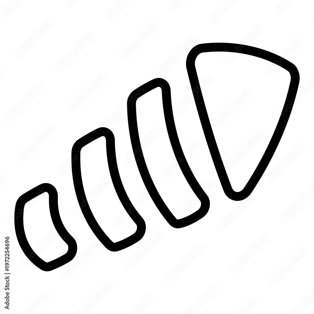 Obraz premium Trendy design icon of dart arrow 