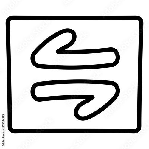 Perfect design icon of opposite direction arrows
