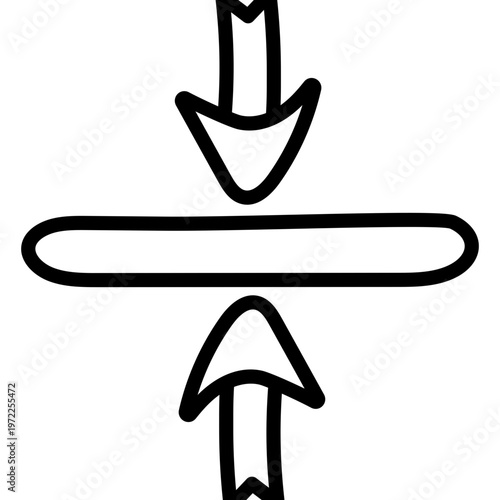 Perfect design icon of opposite direction arrows