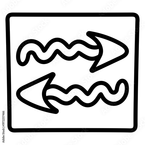 Perfect design icon of opposite direction arrows
