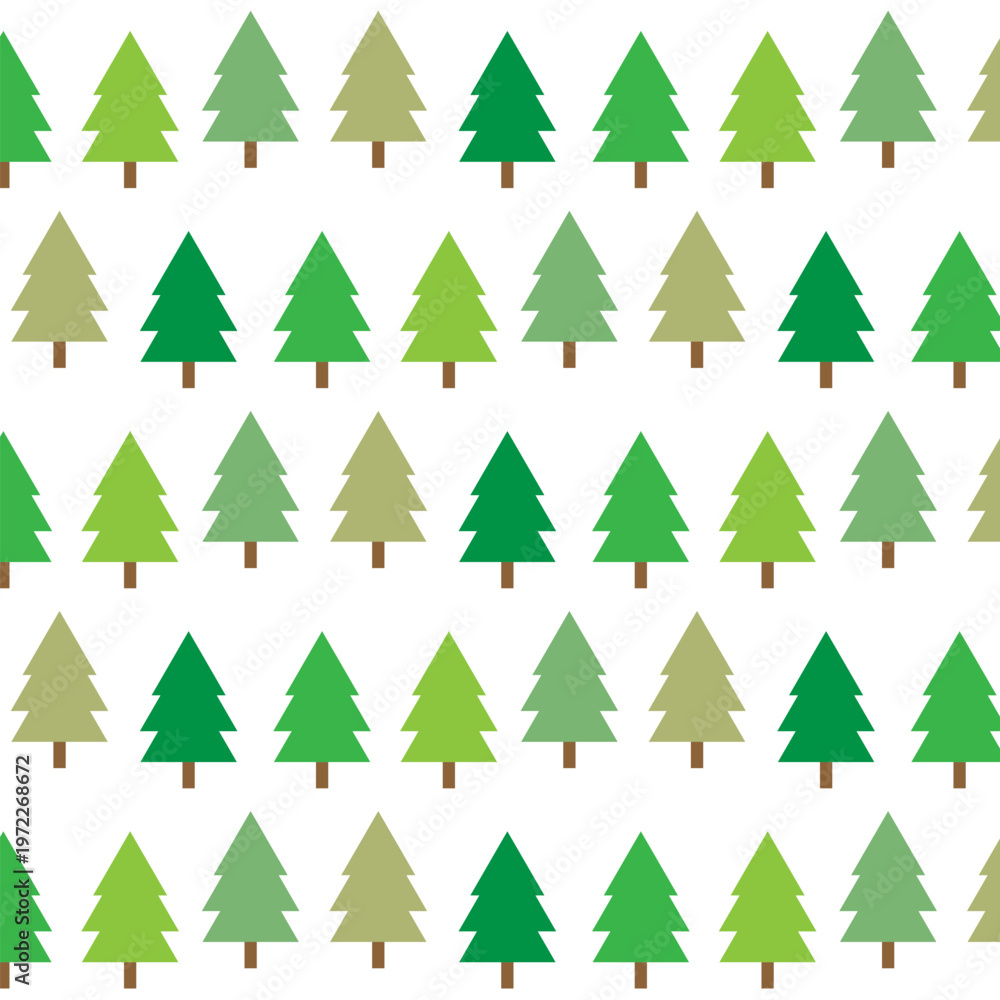 Obraz premium Absctract triangle funky seemless cristmas tree pattern