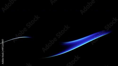 Abstract iridescent colorful refractions on a wavy glass shape, seamless loop 3d animation	