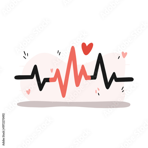 Minimalist Vector Graph of Seismic Earthquake Waves