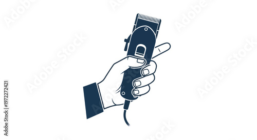 Hand Holding Electric Hair Clipper for Haircut
