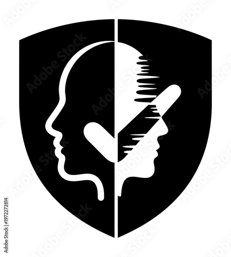 Deepfake Verification Badge - Minimalist Vector