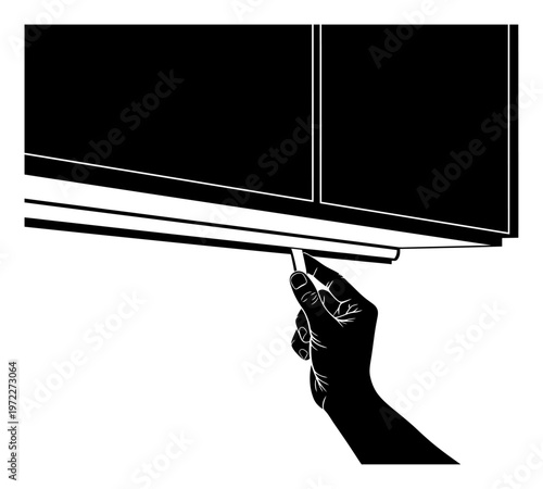 Under Cabinet LED Lighting - Vector Illustration