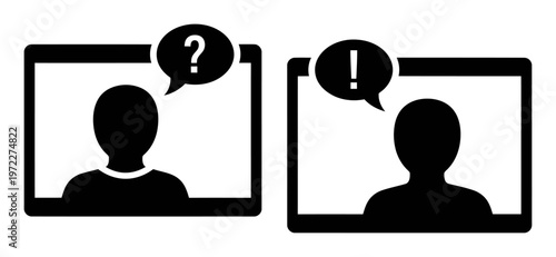 Language Exchange Call - Minimalist Vector