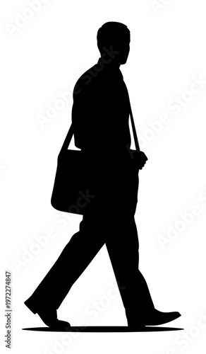 Quiet Quitting - Silhouette Office Worker Leaving