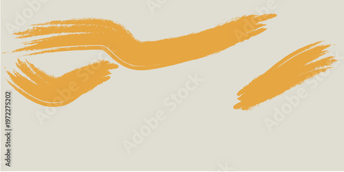 Abstract Golden Brush Strokes on Light Background, Textured Graphic Design Element