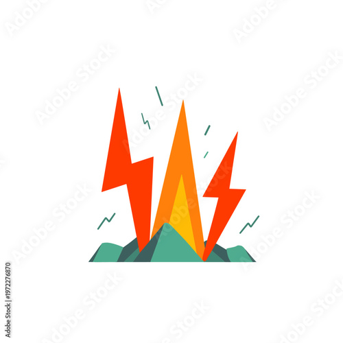 Vibrant Seismic Wave Graph Showing Intense Earthquake Activity