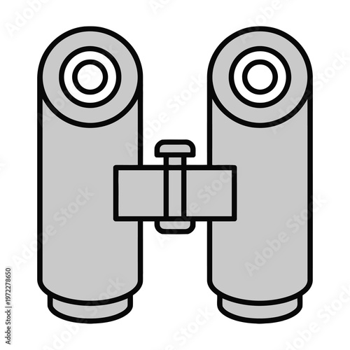Binoculars design with central adjustment knob