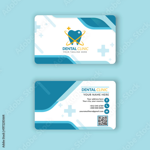 Professional Dental Clinic Business Card Template
