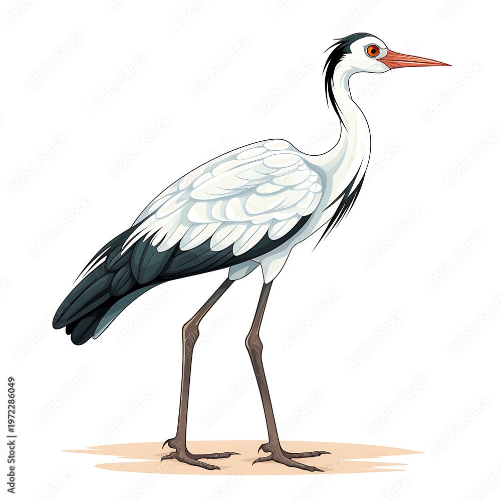 Fototapeta premium Avian Skeleton Vector Isolated on White