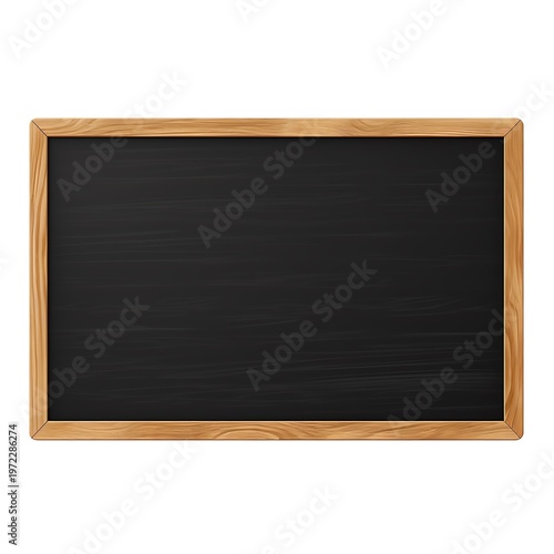 Educational Blackboard Vector Illustration on White