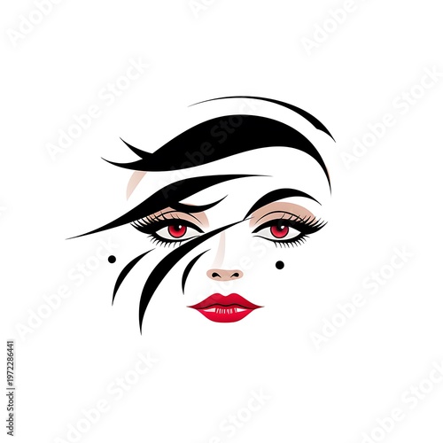 Chic Beauty Logo Emphasizing Geometric Elegance