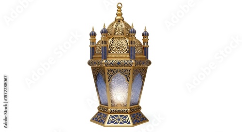Islamic lantern, gold lamp, decorative lighting, Ramadan symbol