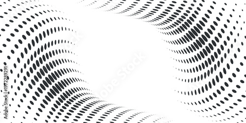 Background with monochrome dotted texture. Polka dot pattern template. Background with black dots - stock vector dots background modern white and black