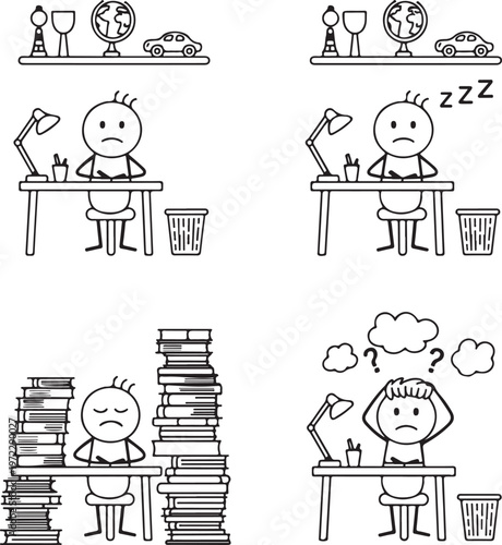 Struggles of a student during study and research phases