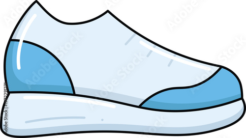 Design Trail Shoes Illustration Flat Icon