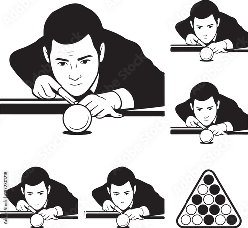 Illustrated guide to the proper technique for playing pool or billiards