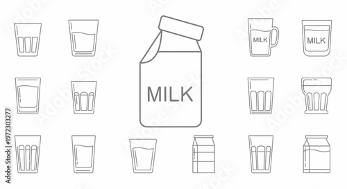 Milk Bottle and Glass Containers.