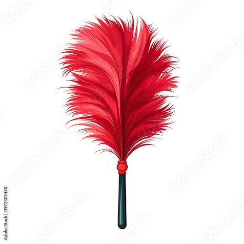 Sophisticated Feather Duster Vector Illustration