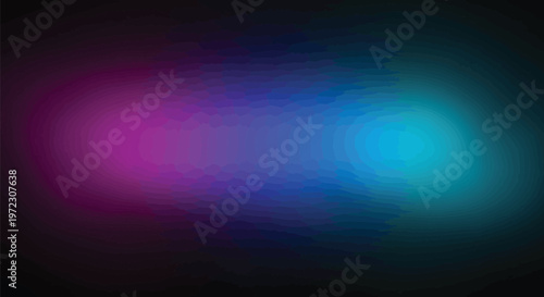 Glowing neon lights, colorful gradient, purple blue effect, dark background