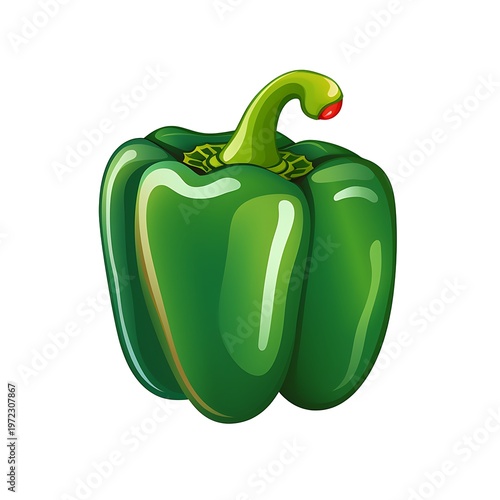 Vibrant Pepper Vegetable Icon Vector Illustration