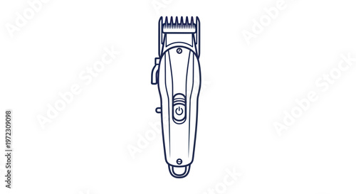 Electric Hair Clipper, Barber Tool, Haircutting Machine, Grooming Device, Isolated Icon