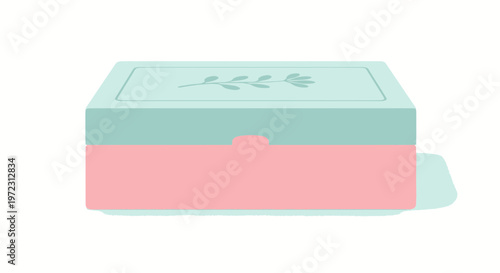 Elegant Keepsake Box, Jewelry Organizer, Pastel Colors, Floral Design