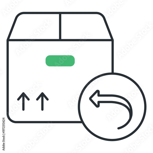 Autonomous Delivery Vehicle Icon. Automation, Transport, Smart Symbol. Illustration for Self Driving Logistics Concept.