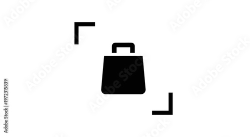 Simple black briefcase with handle.