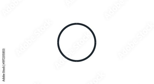 Simple Black Circle Shape Design.