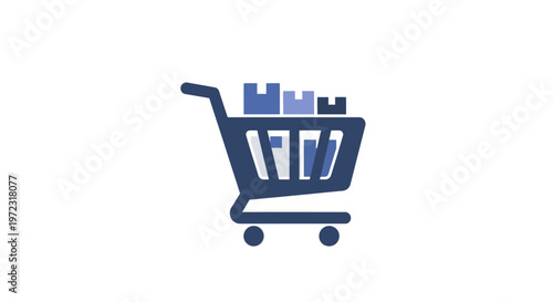 Shopping cart with product items.