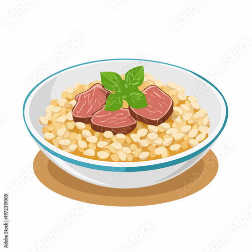 Graupen mit Rindfleisch – Klassisch