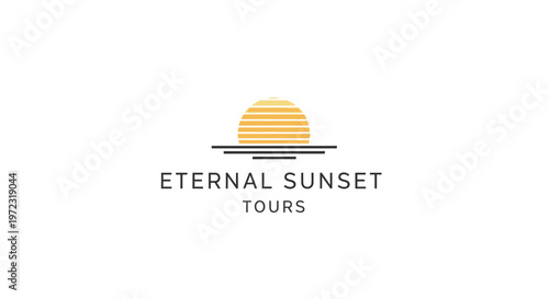 Eternal Sunset Tours company logo design.