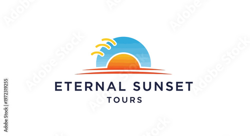 Eternal Sunset Tours logo with sun.