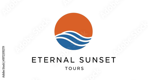 Free Download Eternal Sunset Tours logo design. - GFXLoad