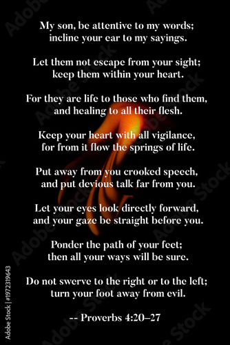 Proverbs 4 20-27