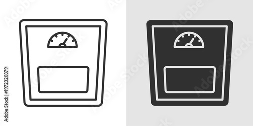 BMI Icon representing body mass index, health measurement, weight tracking, and fitness assessment.