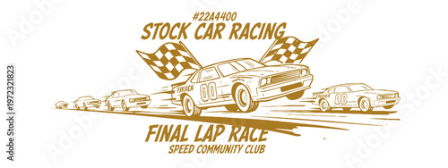 Build for speed. Car print design for t shirt print, poster, sticker, background and other uses. Legend race. Road speed graphic print. Extreme racing