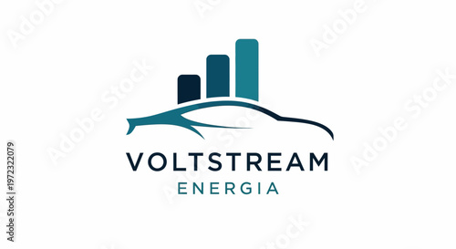 Voltstream Energia company logo design.